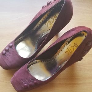 BCBG Paris Wine Suede Pumps,  Sizes 7.5